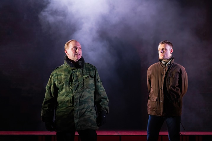 Will Keen and Luke Thallon in Patriots on Broadway. Photo by Matthew Murphy.