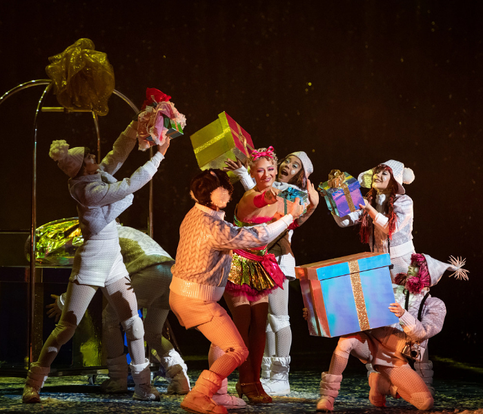 'Twas the Night Before... by Cirque du Soleil, a circus spectacle celebrating the holiday season. Photo by Michael Last.