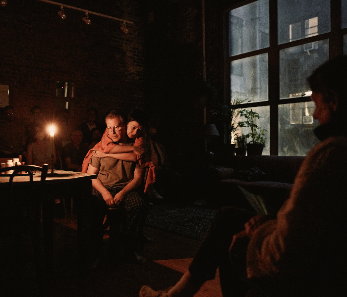 David Cromer and Julia Chan in Jack Serio's hyper-intimate Uncle Vanya. Photo by Emilio Madrid.